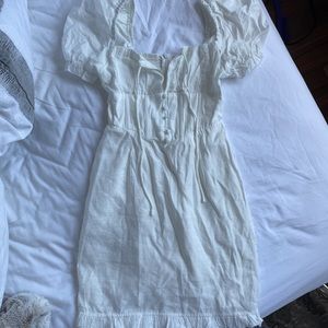 alice elle white cotton dress